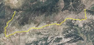 Ortofoto de la ruta